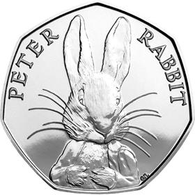 2016 UK Peter Rabbit Circulation 50p